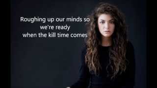 Lorde - Glory and Gore Lyrics
