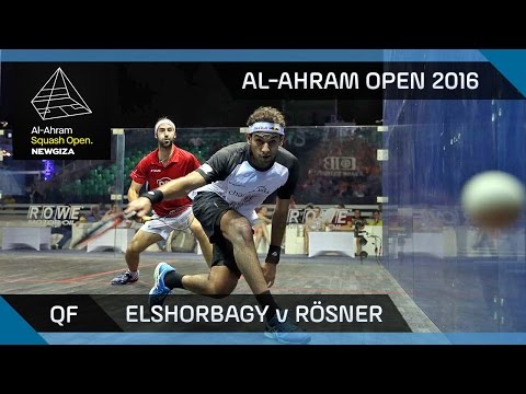 Squash: ElShorbagy v Rösner - Al-Ahram Open 2016 - QF Highlights