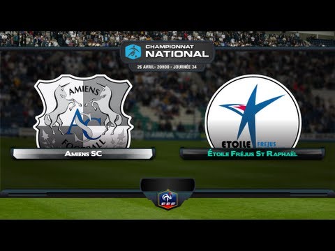 Championnat National - 34ème journée : Amiens SC - EFC Fréjus St. Raphaël