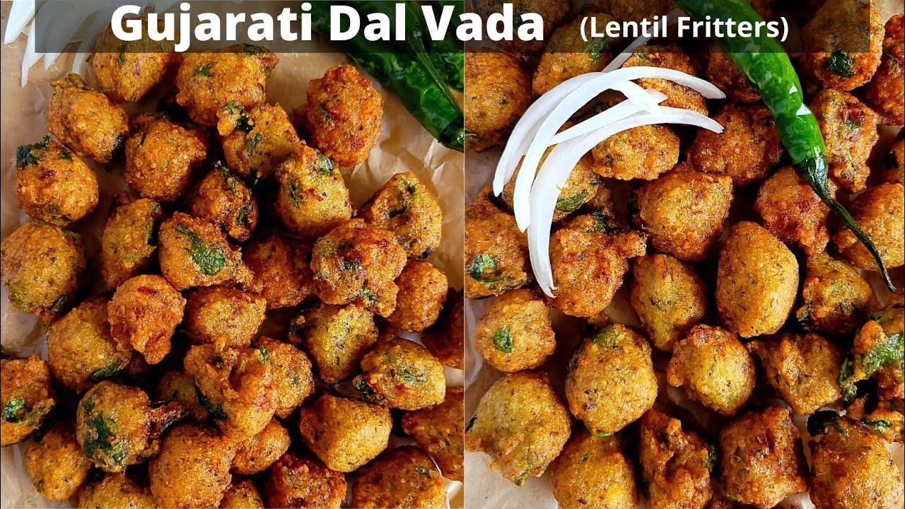 Gujarati Dal Vada Recipe | Chilke vali moong dal vada - Lentil fritters.