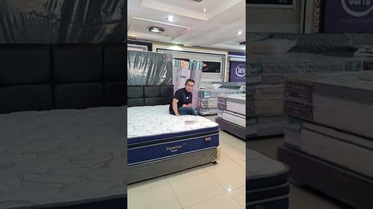 A cool spring bed from Central. Imperium Pocket type.