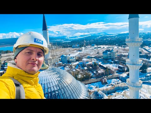 КРЫМ 2023. Взгляд с МИНАРЕТА. САМАЯ большая Соборная МЕЧЕТЬ Джума-Джами. СИМФЕРОПОЛЬ