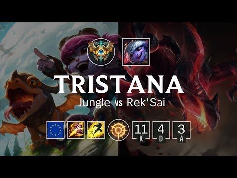 Tristana Jungle vs Rek'Sai - EUW Master Patch 8.24