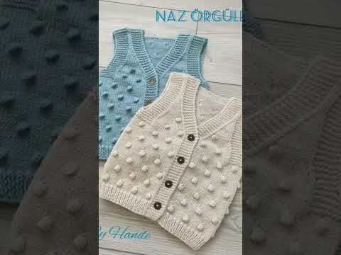 very beautiful handknitting baby half sweater design