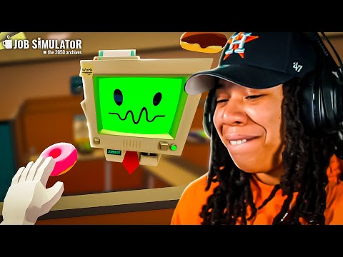 I Quit YOUTUBE & Got A JOB IN VR.. Big Mistake 🙃 | Job Simulator