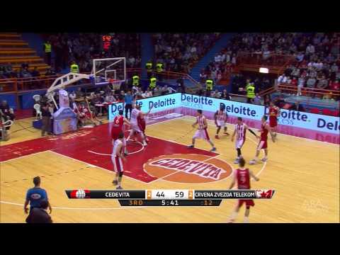 Great dunk by Stanko Barać! (Cedevita - Crvena zvezda Telekom, 30.4.2015)
