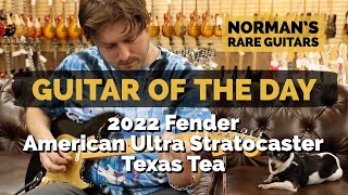Video thumbnail for Guitar of the Day: 2022 Fender American Ultra Stratocaster Texas Tea | Norman's Rare Guitars by Normans Rare Guitars