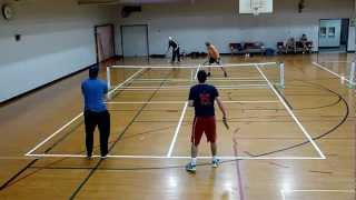 Valenti Sports pickleball All-Stars league championship Valenti, Valenti, Gleason, Kennedy Feb 2013