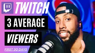 How to get 3 average viewers on Twitch in your first 30 days
