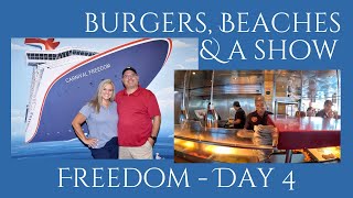 Carnival Freedom - Cruise Day 4: Grand Turk, Margaritaville, Amazing Food & Nighttime Fun