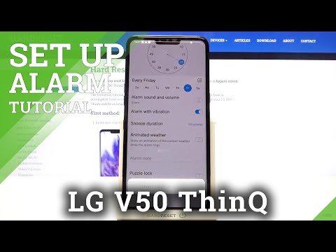 How to Set Up Alarm Clock in LG V50 ThinQ – Find Alarm Options