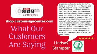 Lindsay Stamper Review Custom Sign Center Magnetic Signs