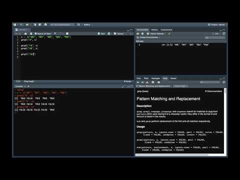 R Tutorial Episode 5 -  grep and grepl function in R