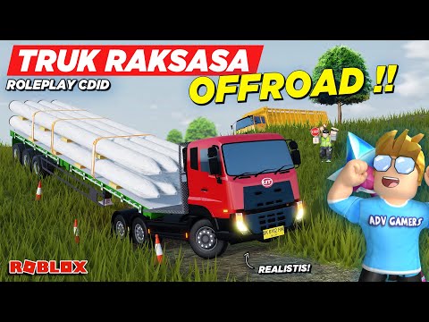 TRUK RAKSASA ANTAR PAKET DIPAKSA OFFROAD BERLUMPUR !! ROLEPLAY CDID UPDATE - Roblox Indonesia