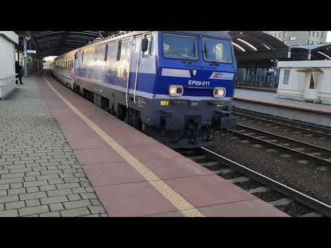 IC 3806 MALCZEWSKI W RELACJI KRAKÓW GŁÓWNY - KOŁOBRZEG ODJAZD ZE STACJI KATOWICE.