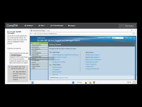Testout | Network + | 8.1.11 Lab: Update Firmware