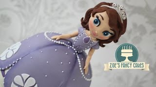 Sofia the First doll cake