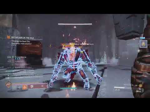 Solo Flawless Birthplace of the Vile Vanguard Alert GM on Hunter