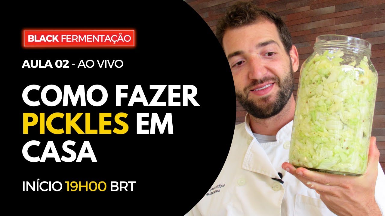 Como fazer picles lacto fermentado - Masterclass Enzo Neto