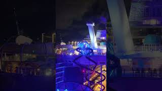 Wonder of the Seas by Fisher Island Epic Drone View Oct24 2025 #cruise #cruisetour #portmiami