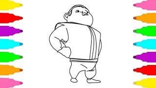 How to Draw Gopal from BoBoiBoy Galaxy - Drawing for Kids - Coloring Pages for Baby