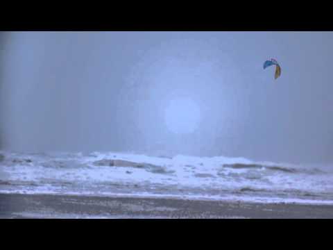 Fluid kiteboarding Gilion Chasing storm on ATV v7