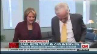 Art House Media - Ron Paul on Allegations of Racism and Loses it and Walks