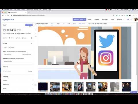 How to Broadcast. Free Digital Sign from Display.Stream.