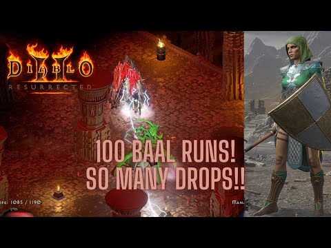 Diablo 2 Resurrected - 100 Baal runs and it pays off! So many drops it was crazy!