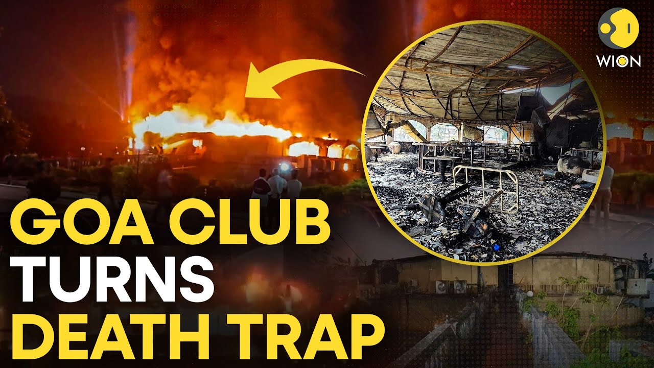 Goa Club Fire LIVE: 25 Dead After Dance Floor Erupts, Cylinder Blast Sparks Deadly Inferno | WION