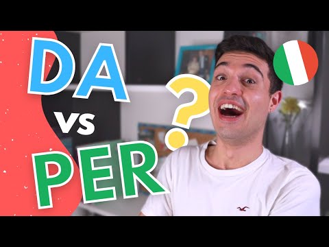 Italian PREPOSITIONS of Time: DA vs PER + examples (eng audio)