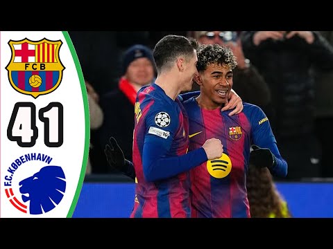 Barcelona vs FC Copenhagen 4-1 || Highlights & All Goals || UEFA Champions League