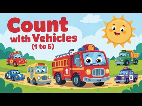 Counting with Vehicles 🚗 | Vehicles For Kids
