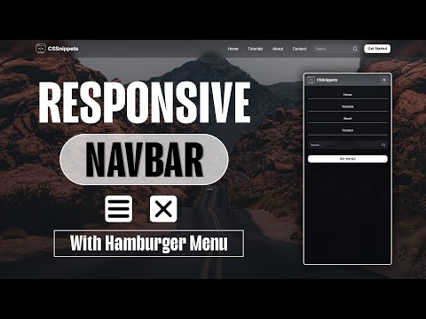 Create a RESPONSIVE Navbar in Minutes with HTML & CSS