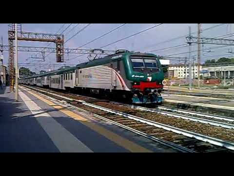E464 459 + 8 piano ribassato Trenord - Monza 17/07/2014