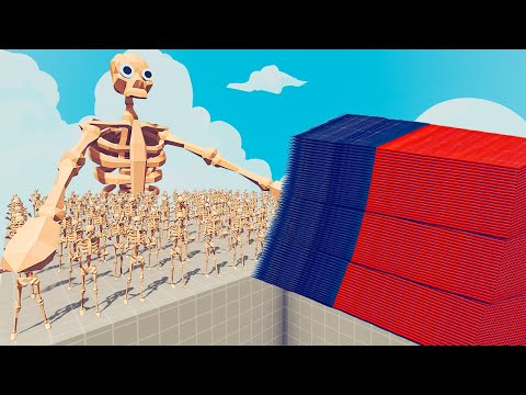 200x SKELETON + 1x GIANT vs EVERY GOD - Totally Accurate Battle Simulator TABS