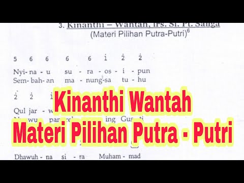 Kinanthi Wantah Laras Slendro Pathet Sanga Macapat Islami Mapsi