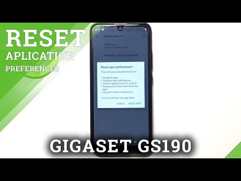 Reset App Preferences – GIGASET GS190 and Programs Managing