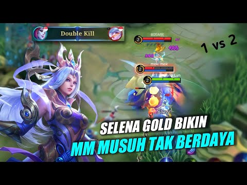 Selena Gold Bikin MM Musuh Tak Berdaya, Build Top Global 1 #selena #mlbb #gameplay