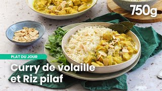 Poulet Au Curry Accompagne De Son Riz Pilaf : Vous Allez Ladorer ! | 750g