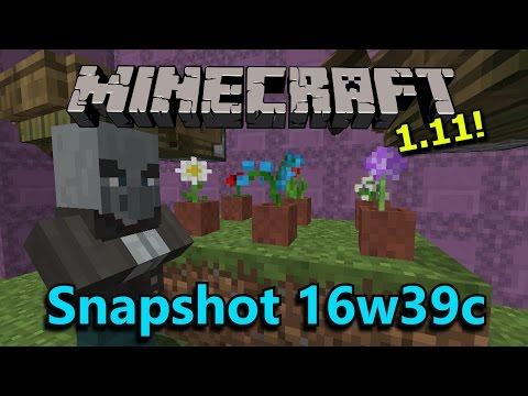 Minecraft 1.11 Snapshot 16w39c- Colored Maps, Flower Pots, Bug Fixes!