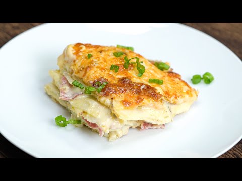 Best Cheesy Scalloped Potatoes with Salami