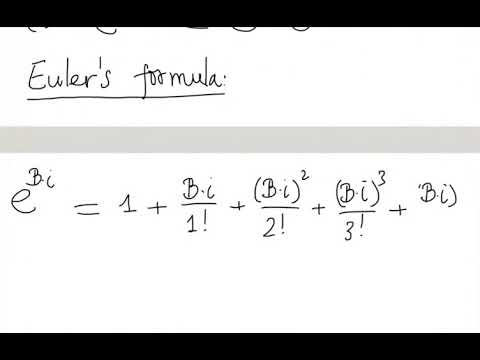 Topic 13A.  Complex Numbers and Euler Formulas