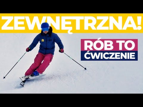 Jedno ćwiczenie, które poprawi balans i nacisk na zewnętrzną nartę