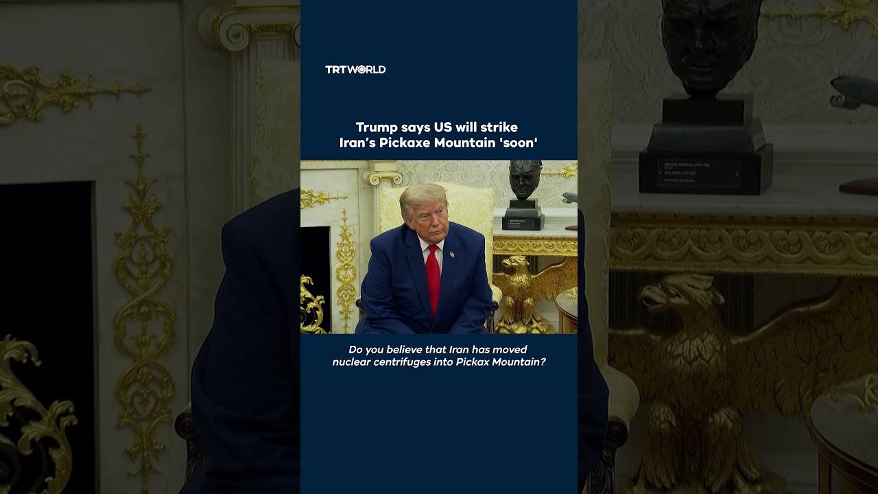 Video | Trump says US will strike Iran’s Pickaxe Mountain 'soon'