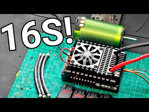XC 16S ESC is HUGE! *67+ Volts!* XC 16S 300a - Quad solder series connection