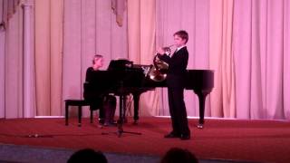 Saint-Saëns, Morceau de Concert 1 mvt. Danila Galouza (13) French horn.