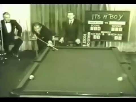 Willie Mosconi Trickshot For The Record Books