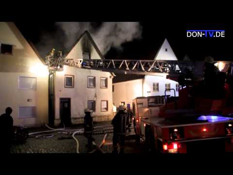 Wohnhausbrand Dillingen a.d. Donau