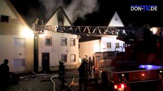 preview picture of video 'Wohnhausbrand Dillingen a.d. Donau'